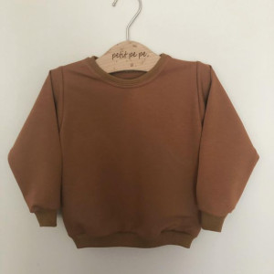 Bluza dresowa - brązowa
