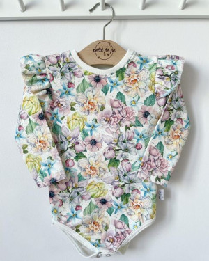 Body z dresówki - beautiful flowers