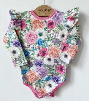 Body z dresówki - astry