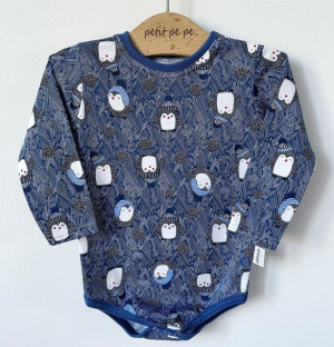 Body z cienkiej dzianiny jersey - pingwinki
