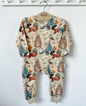 Rampers z dresówki - boho style