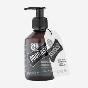 Proraso, Single Blade Cypress & Vetyver, szampon do brody, 200 ml