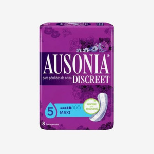 Ausonia Dyskretne Podpaski higieniczne Maxi na nietrzymanie moczu 8 szt.