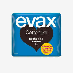 Evax Cottonlike Night With Wings Podpaski higieniczne 9 sztuk