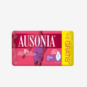 Ausonia Super With Wings Podpaski higieniczne 30 szt.