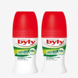 Byly Organic Extra Fresh Roll On Dezodorant 2x50ml