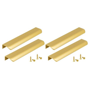 4x Uchwyt Meblowy 130 Mm Mat Krawędziowy Złoty