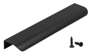Uchwyt Meblowy Krawędziowy Czarny 130 Mm Mat Loft