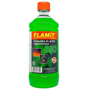 Podpałka płynna do kominka grilla zagęszczona BIO FLAMiT 980 ml
