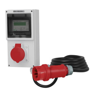 Mobilny licznik energii elektrycznej MID gniazdo 16A przewód 5x2,5mm2