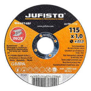 Tarcza Do Cięcia Metalu Jufisto Inox Płaska 41 / 115 X 1,0mm X 22,2