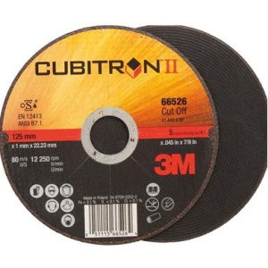 Tarcza Do Cięcia Metalu '3m' Płaska Cubitron Ii 41 / 125 X 1,0mm X 22