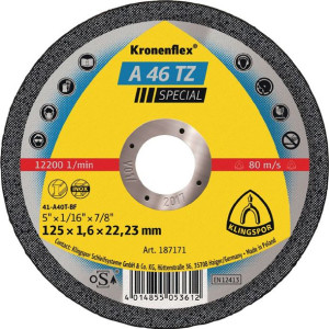 Tarcza Do Cięcia Metalu Klingspor Inox Płaska A 46 Tz Special 230x1,9x22