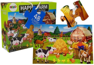 Puzzle Układanka Farma Zwierzęta 48 Elementów