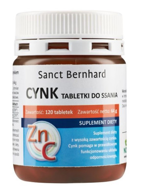 Sanct Bernhard Cynk + Witamina C (120 tabl.)