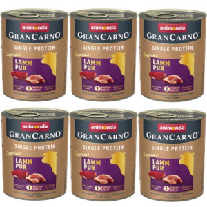 ANIMONDA GranCarno Single Protein Supreme z Jagnięciną 6x800g