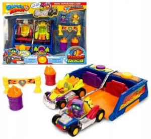 SUPER ZINGS Zestaw wyścigowy Kaboom Race 2 pojazdy