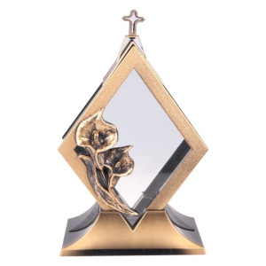 Niepowtarzalny Znicz DIAMENT ZŁOTY DUŻY 35CM KALIA
