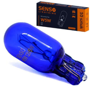 Żarówka Senso Super White W5w 12v Blue Xenon