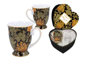 2 kubki w sercu William Morris 270 ml CARMANI