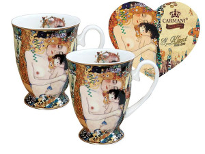 2 kubki porcelanowe 3 okresy życia KLIMT CARMANI