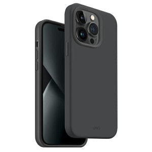 Etui UNIQ Lino Hue Apple iPhone 14 Pro Magclick Charging szary/charcoal gre