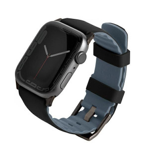 Pasek UNIQ Linus Apple Watch 4/5/6/7/8/SE 40/41mm Airosoft Silicone czarny/