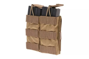 Podwójna ładownica Open Top na magazynki M4/M16 - coyote brown