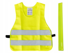 Zestaw Odblaskowy Dla Dzieci Kamizelka + Opaska