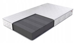 Materac piankowy 90x200 strefowy ALMOND