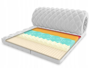 Materac nawierzchniowy 160x200 lateks Topper 6cm