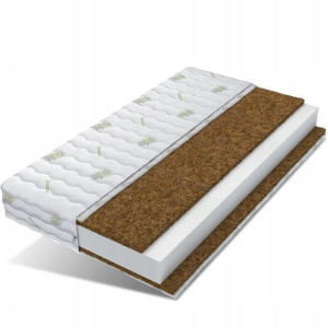 Materac 190x80 pianka 2x kokos COCO 2 Aloevera
