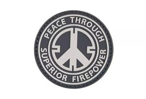 Naszywka 3D - Peace Through Superior Firepower