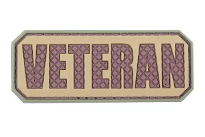 Naszywka 3D - Veteran - olive