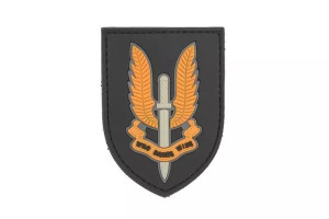 Naszywka 3D - Who Dares Wins - pomarańczowa