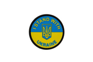 Naszywka I STAND WITH UA