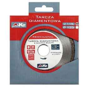 Tarcza Diamentowa 'k2 Premium' Ciągła 125mm (na Mokro)
