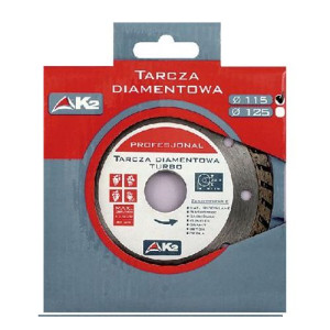 Tarcza Diamentowa 'k2 Premium' Turbo 125mm (uniwersalna)