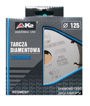 Tarcza Diamentowa 'k2 Standard' Segmentowa 125mm