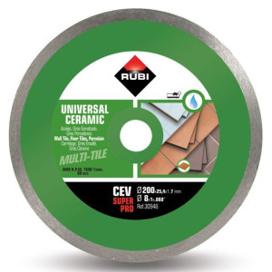 Tarcza Diamentowa 'rubi' Cev Superpro, Ciągła 180 X 25,4/22,2 X 1,7mm