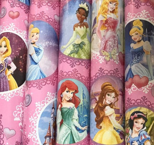 papier prezentowy Disney Księżniczki ok 200x70cm
