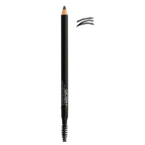 Gosh, Kredka do brwi ze szczoteczką Soft Black, 1,2 g