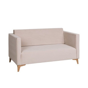Sofa do salonu na nóżkach beżowa GOLD