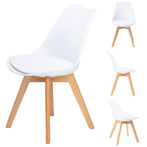 Zestaw krzeseł  z poduszką 4szt. Goodhome