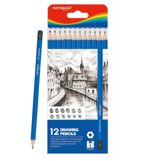 Zestaw Ołówków Do Szkicowania Keyroad 8,8X21,4X0,9 Cm 12Szt