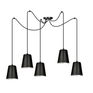 Lampa Wisząca Emibig 5Xe27 60W Link 5 Black / White 454/5