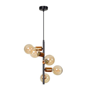 Lampa Wisząca Emibig 5Xe27 60W Adalio 5 Black 162/5