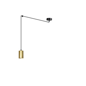Lampa Wisząca  Emibig 1Xgu10 30W Traker 1 Bl/Gold 526/1