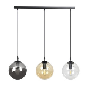 Lampa Wisząca  Emibig 3Xe14 40W Cosmo 3 Black Mix 714/3
