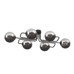 Lampa Sufitowa  Emibig 6Xe14 40W Brendi 6A Bl/Grafit 832/6A